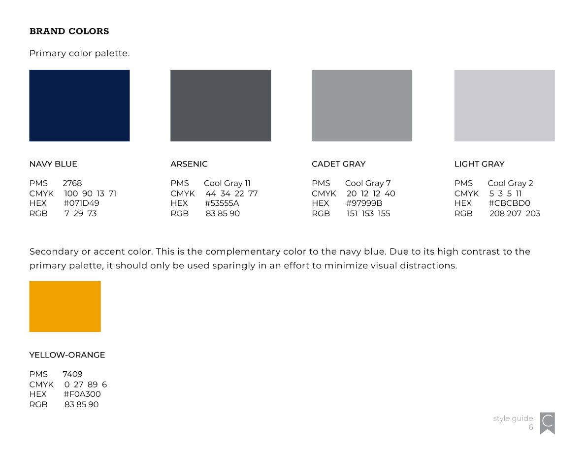 Visual Brand Style: Brand Colors